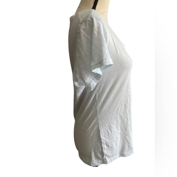 Anthropologie Sundry tee palm tree pale blue XL - Picture 4 of 9